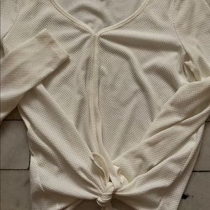 Loft white long sleeve shirt